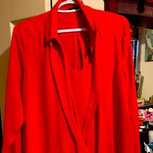 Rich red blouse